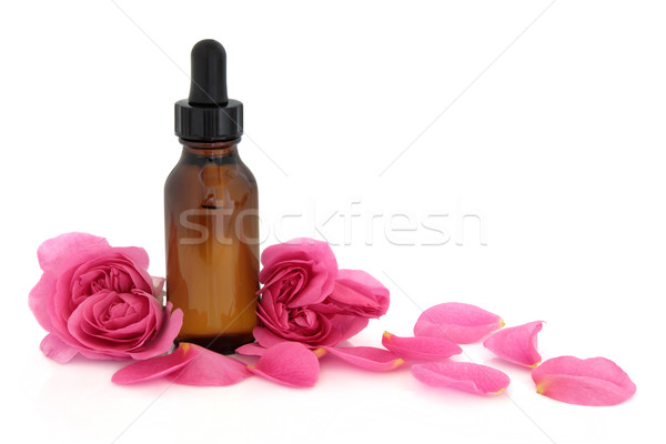 Stockfoto: Steeg · bloem · essence · bloemblaadjes · aromatherapie