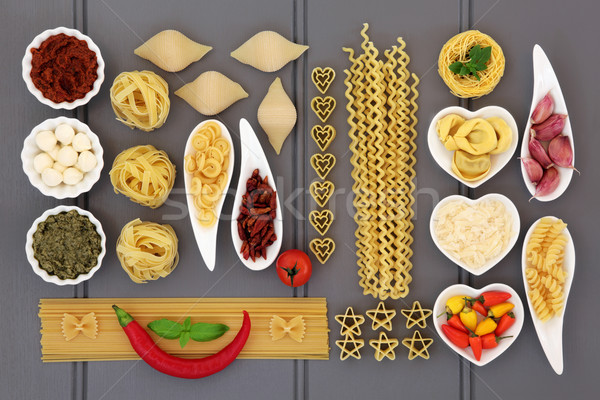 Mediterranean Food Collage Stock photo © marilyna