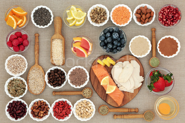 Foto stock: Super · comida · dieta · saudável · alto · proteína