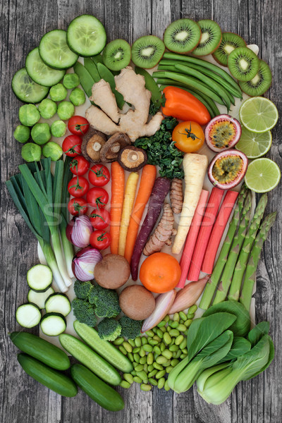 Stok fotoğraf: Sağlıklı · toplama · taze · meyve · sebze · gıda · yüksek