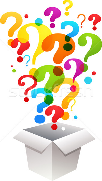 box with question mark icons Stock photo © marish
