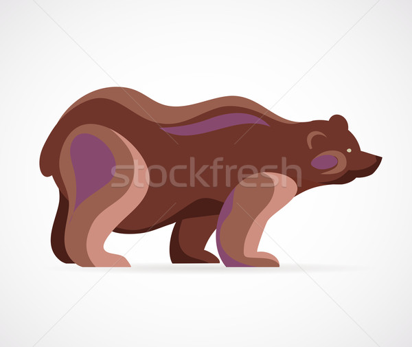 Bear symbol - vector illustration Stock photo © marish