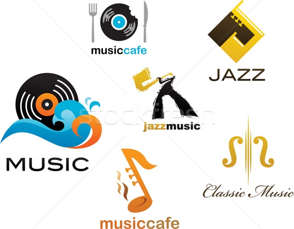 коллекция музыку иконки Элементы вектора микрофона Сток-фото © marish