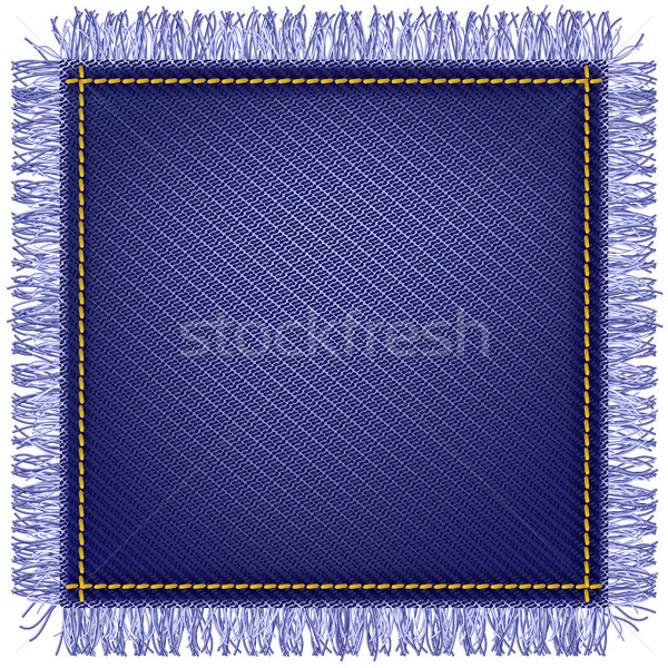 Jeans fabric with fringe Stock photo © Marisha