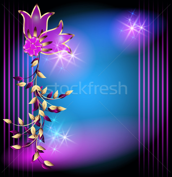 Magic flowers and stars Stock photo © Marisha