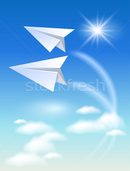 Two paper airplane  Stock photo © Marisha
