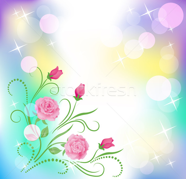 Floral background with boke Stock photo © Marisha
