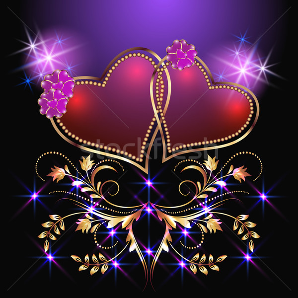 Decorative hearts and stars Stock photo © Marisha