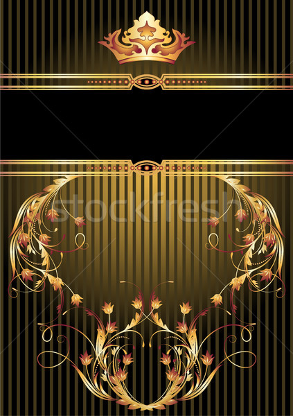 Luxueus gouden ornament kroon ontwerp goud Stockfoto © Marisha
