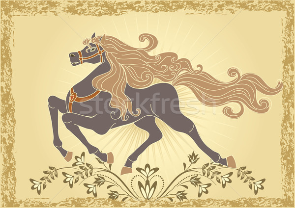 Background with horse Stock photo © Marisha