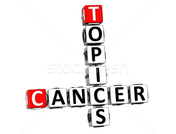 Stock photo: 3D Cancer Topics Crossword