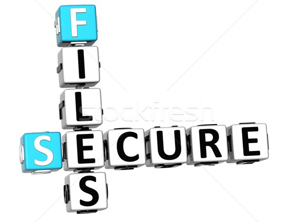 Stock photo: 3DSecure File Crossword