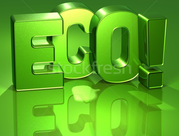 [[stock_photo]]: 3D · mot · eco · vert · nature · design