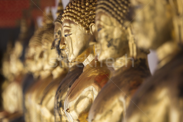 Images of Buddha at Wat Pho or Wat Phra Chetupon Vimolmangklarar Stock photo © Mariusz_Prusaczyk
