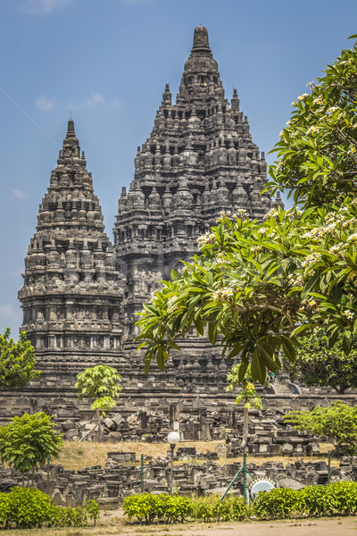 Templo java isla Indonesia cielo amanecer Foto stock © Mariusz_Prusaczyk