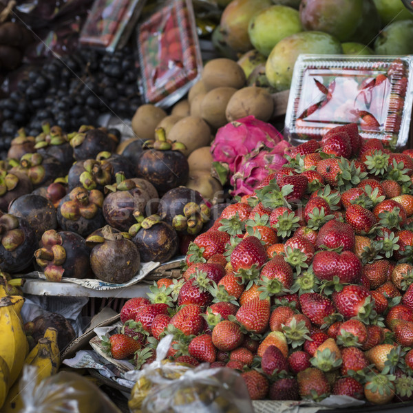 Open lucht vruchten markt dorp bali Stockfoto © Mariusz_Prusaczyk