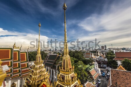Wat Ratchanaddaram and Loha Prasat Metal Palace in Bangkok ,Thai Stock photo © Mariusz_Prusaczyk