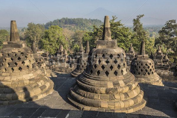 World heritage & the biggest bhuddist temple Borobudur in Yogjak Stock photo © Mariusz_Prusaczyk