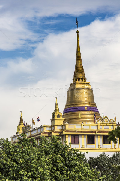 The Stupa at the top of Wat Saket, also known as the Golden Moun Stock photo © Mariusz_Prusaczyk