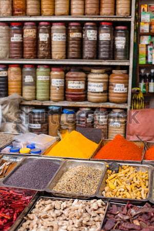 Traditional spices in local shop, Kathmandu, Nepal. Stock photo © Mariusz_Prusaczyk