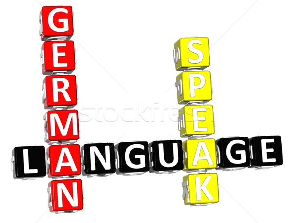 3D Spanish Language Crossword Stock photo © Mariusz_Prusaczyk