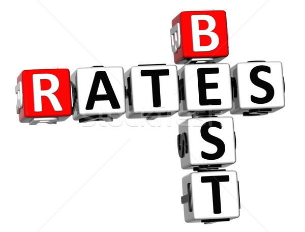 3D Best Today Rates Crossword Stock photo © Mariusz_Prusaczyk