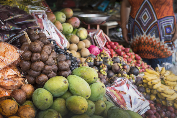 Open lucht vruchten markt dorp bali Stockfoto © Mariusz_Prusaczyk