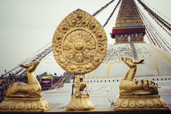 Boudhanath is a buddhist stupa in Kathmandu, Nepal. Stock photo © Mariusz_Prusaczyk