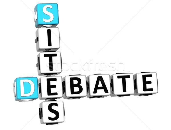 3D Debate Sites Crossword Stock photo © Mariusz_Prusaczyk