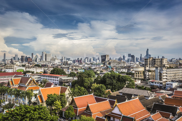 Сток-фото: Бангкок · Cityscape · Таиланд · красивой · небе · служба