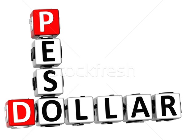 3D Dollar Peso Crossword Stock photo © Mariusz_Prusaczyk