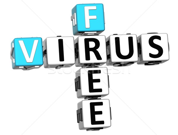 3D Virus Free Crossword Stock photo © Mariusz_Prusaczyk