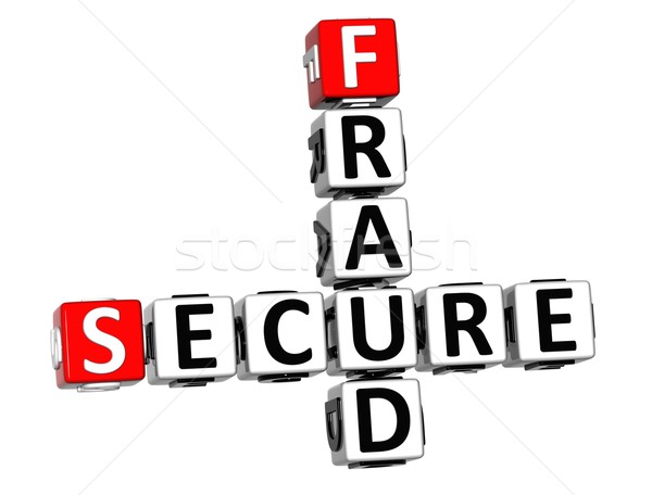 3D Secure Fruad Crossword Stock photo © Mariusz_Prusaczyk