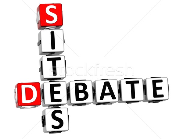 3D Debate Sites Crossword Stock photo © Mariusz_Prusaczyk