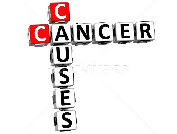3D Cancer Causes Crossword Stock photo © Mariusz_Prusaczyk