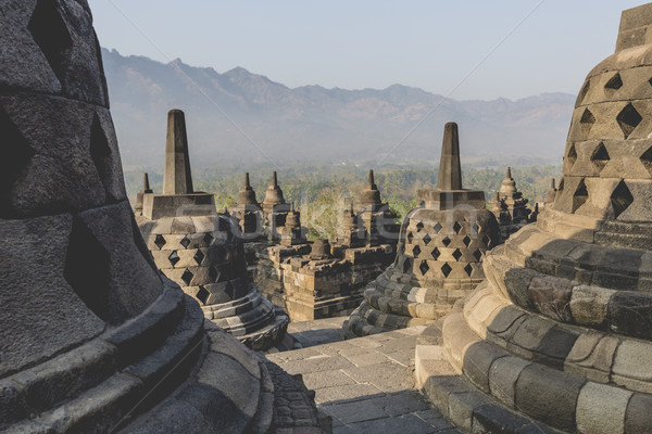 Tapınak gün batımı java Endonezya ibadet mimari Stok fotoğraf © Mariusz_Prusaczyk