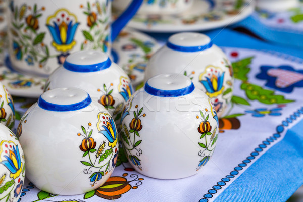 Colorful ceramics in traditonal polish market.  Stock photo © Mariusz_Prusaczyk