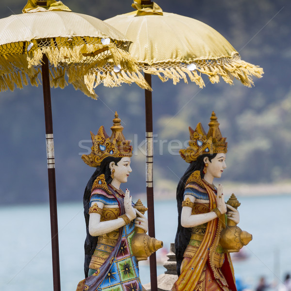 Templo lago bali Indonésia paisagem azul Foto stock © Mariusz_Prusaczyk