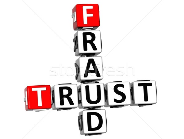 3D Trust Fraud Crossword Stock photo © Mariusz_Prusaczyk
