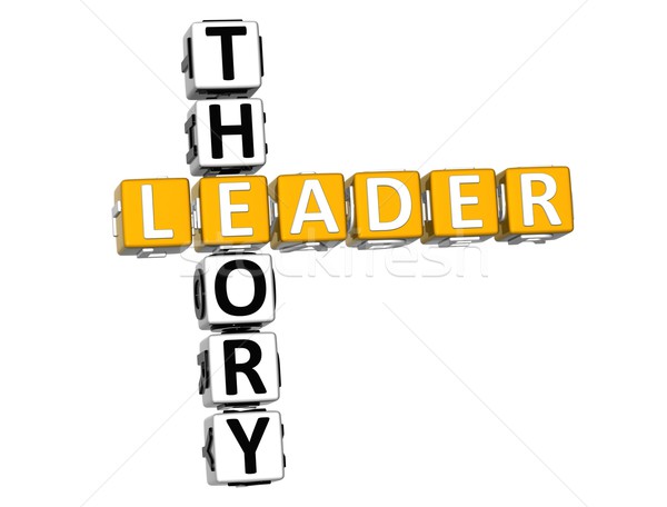 3D Leader Theory Crossword Stock photo © Mariusz_Prusaczyk