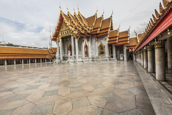 he Marble Temple, Wat Benchamabopit Dusitvanaram in Bangkok, Tha Stock photo © Mariusz_Prusaczyk