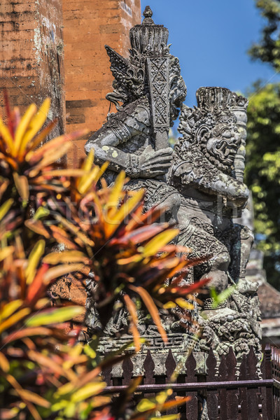 Templom Bali Indonézia gyönyörű napos idő fa Stock fotó © Mariusz_Prusaczyk