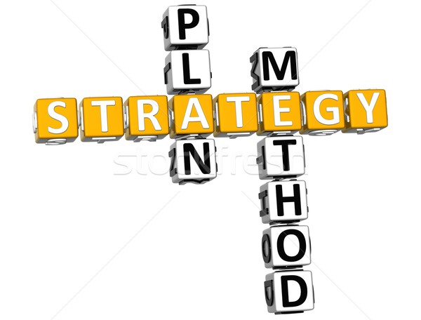 3D Career Strategy Crossword Stock photo © Mariusz_Prusaczyk