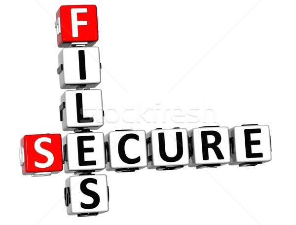 3DSecure File Crossword Stock photo © Mariusz_Prusaczyk