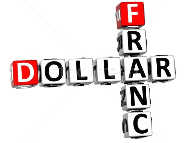 3D Dollar Franc Crossword Stock photo © Mariusz_Prusaczyk