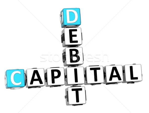 3D Capital Debit Crossword text Stock photo © Mariusz_Prusaczyk