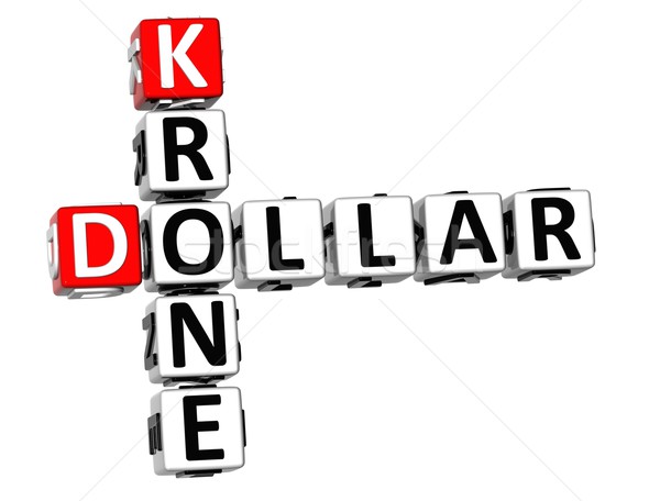 3D Dollar Krone Crossword Stock photo © Mariusz_Prusaczyk