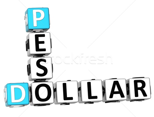 3D Dollar Peso Crossword Stock photo © Mariusz_Prusaczyk