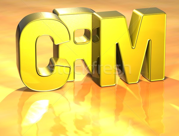 3D palabra crm oro fondo web Foto stock © Mariusz_Prusaczyk