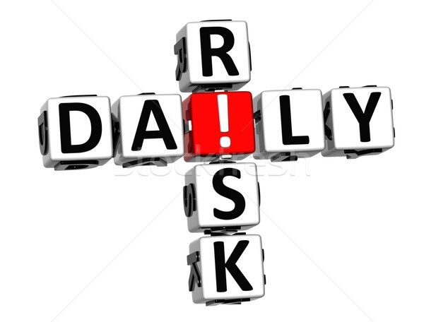3D Daily Risk Crossword Stock photo © Mariusz_Prusaczyk